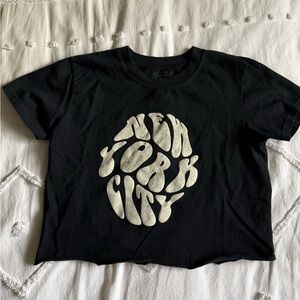 Brandy Melville Black Crew Neck Tee